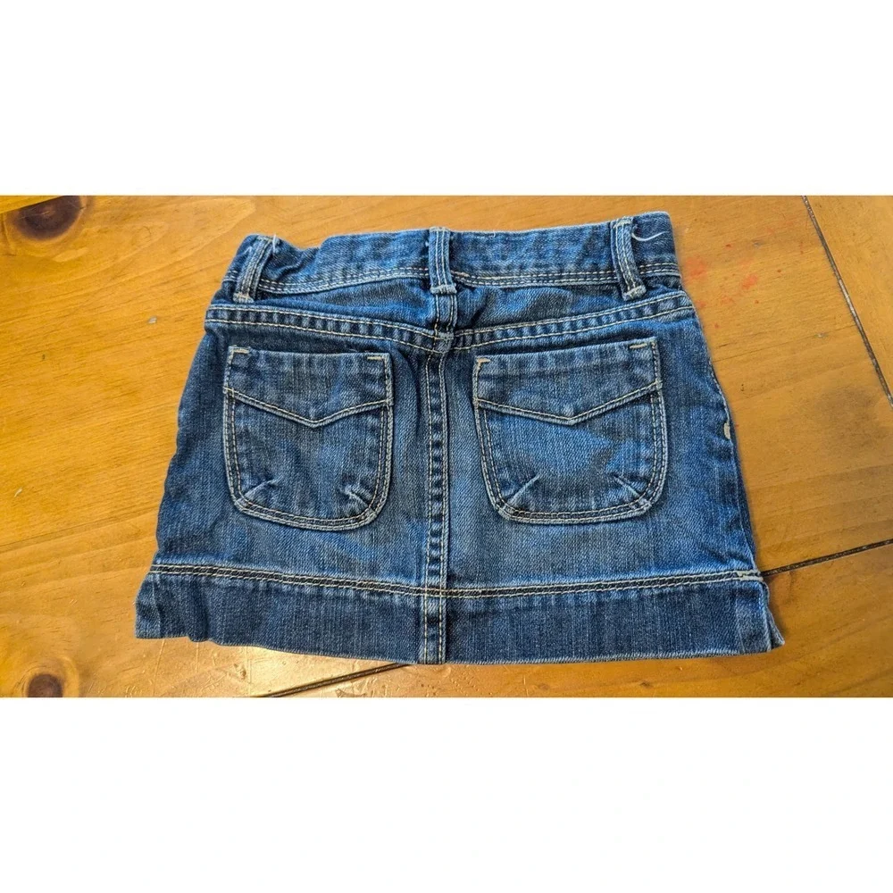 Baby Gap Toddler Girls Denim‎ Jacket and Butterfly Skirt Set Size 3 Years